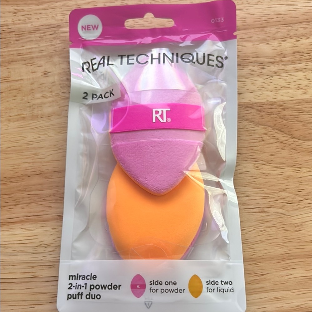 Real Techniques Pink and Orange Puff Duo